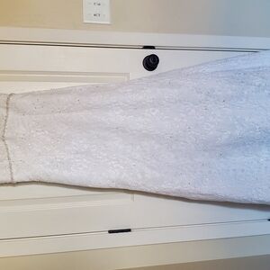 David's Bridal White Lace Wedding Dress Sz 6